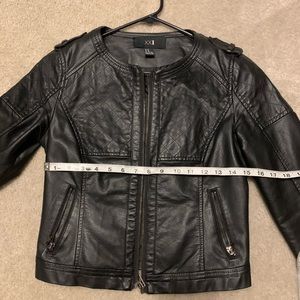 Faux leather jacket